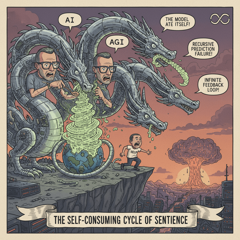 LLMs eating their own vomit, a tragedy in two sentences