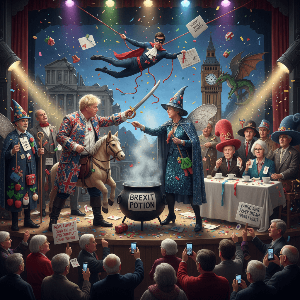 Village pantomime casts real politicians as their personal fanfic fever dream