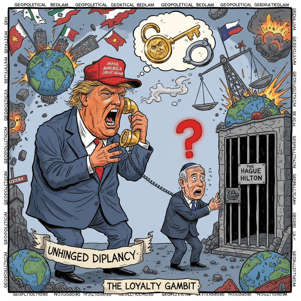 Trump tells Netanyahu he'd be prison-bound without him, very normal diplomacy