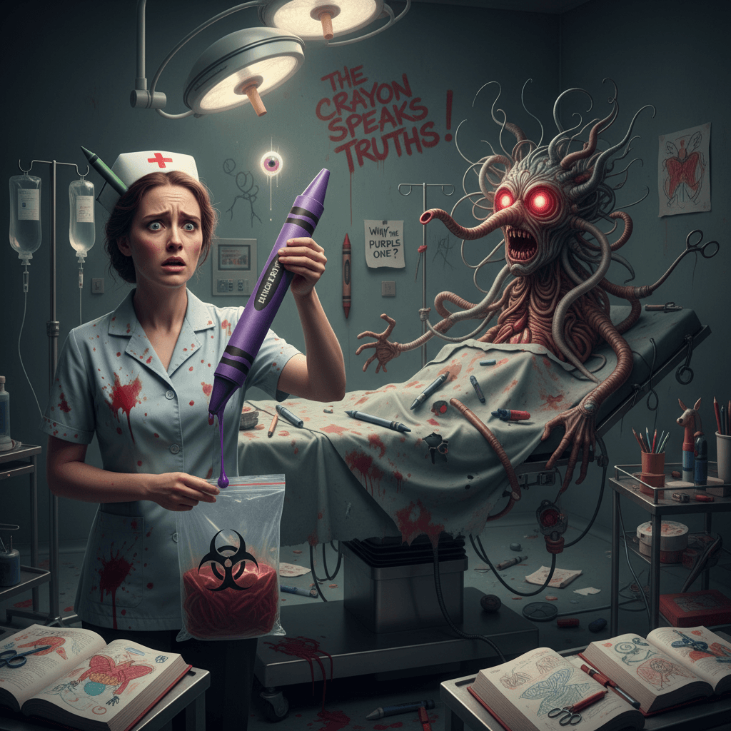 Nurse discovers mystery crayon in unexpected orifice, questions life choices