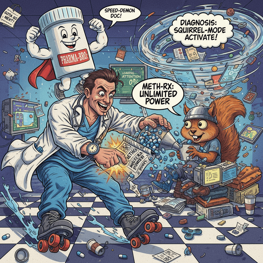 doctor speedruns adhd diagnosis with casual meth prescription energy