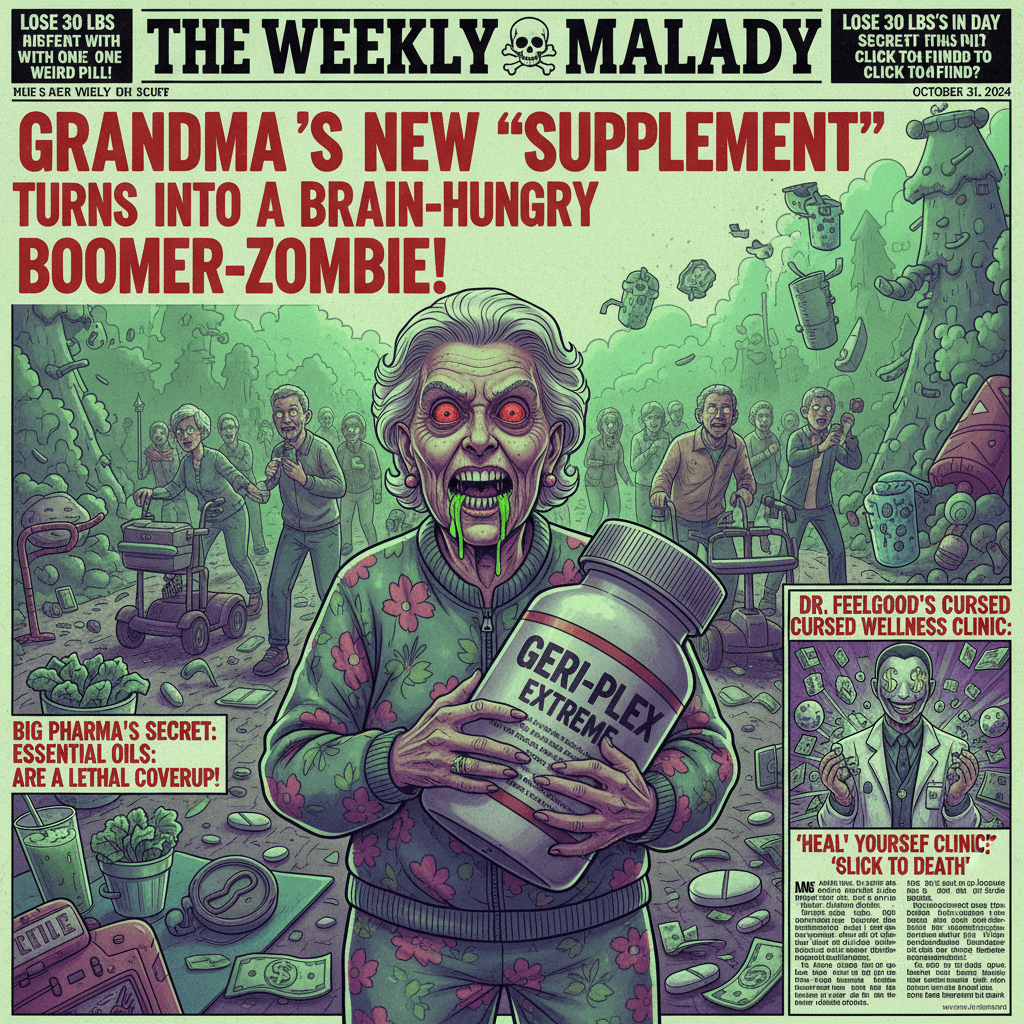 Grandma's on the hard stuff: a pharmaceutical horror fever dream