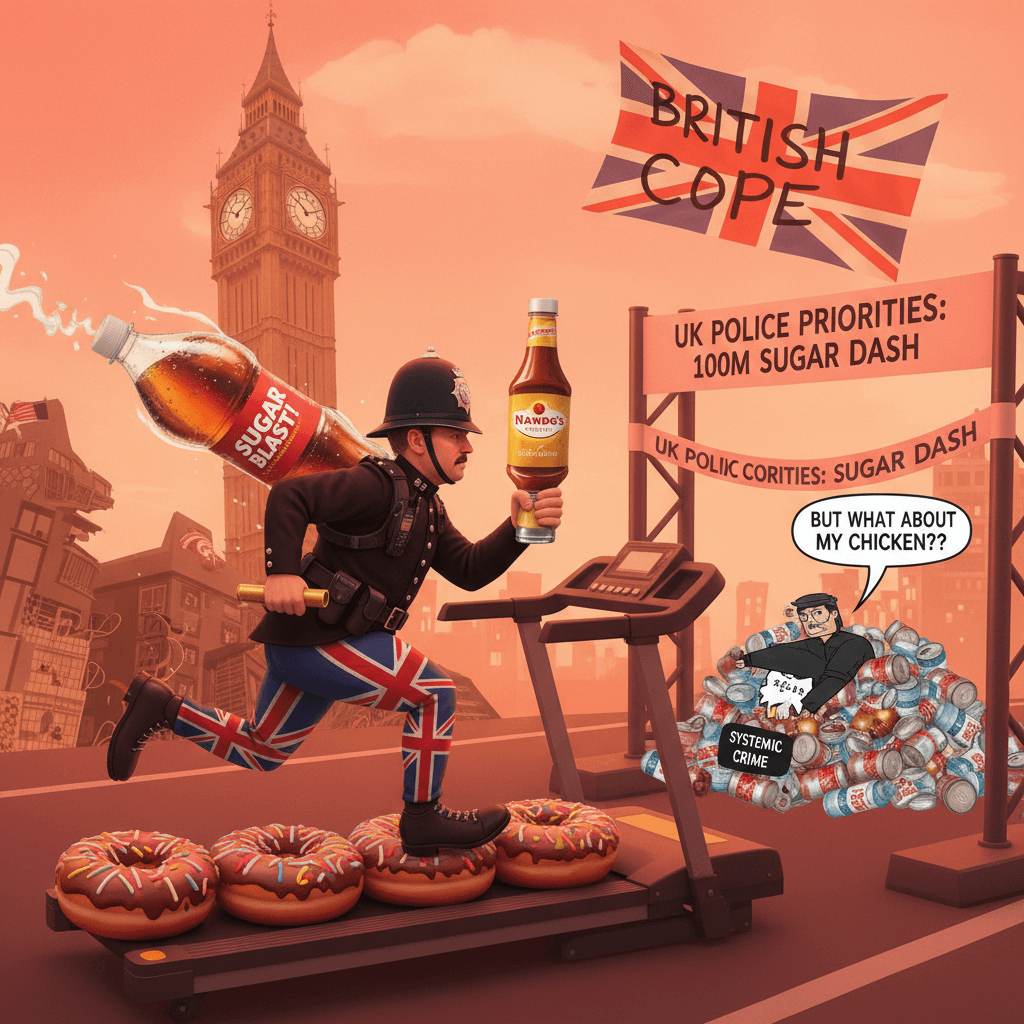 UK police priorities speedrun: sugary drinks > systemic crimes