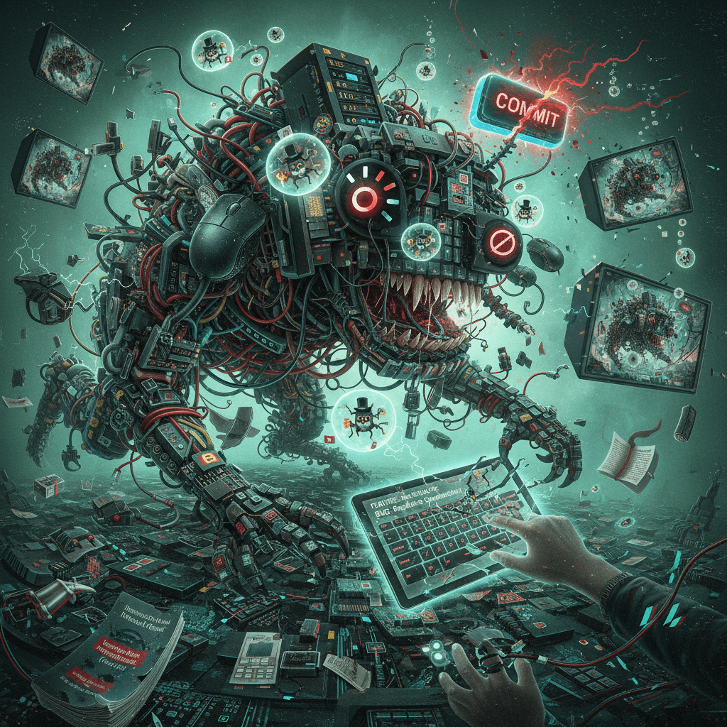 add bugs disguised as features via deliberately wrong commit msgs