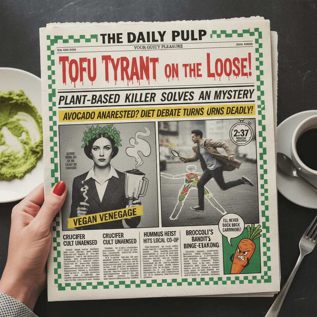 Vegan discourse meets true crime speedrun