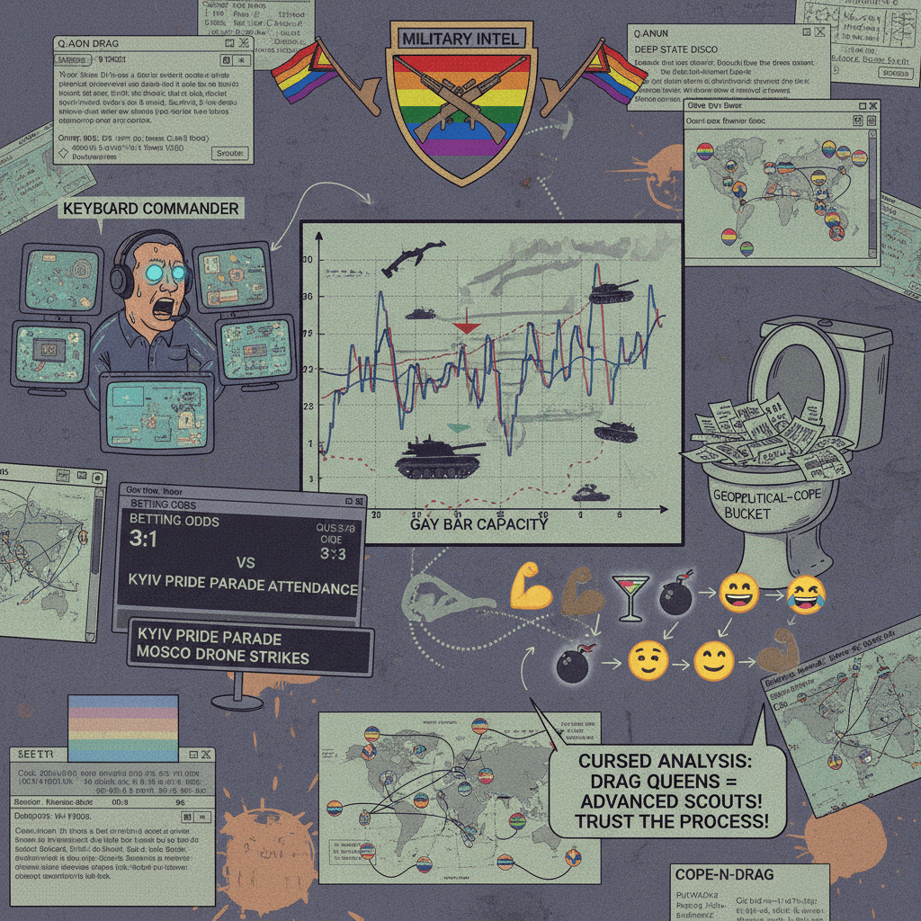 Using gay bar occupancy rates as military intelligence is peak online