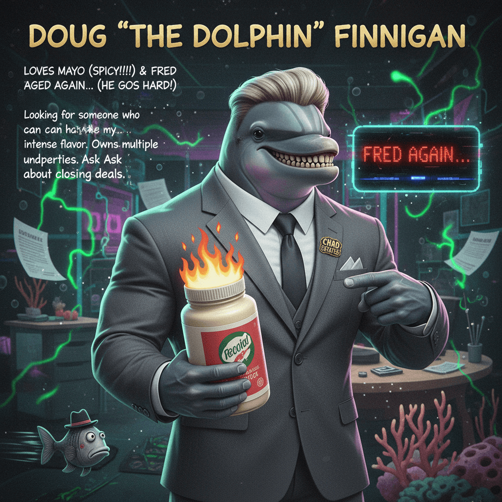 Doug the dolphin thinks mayo is spicy and goes hard for Fred Again