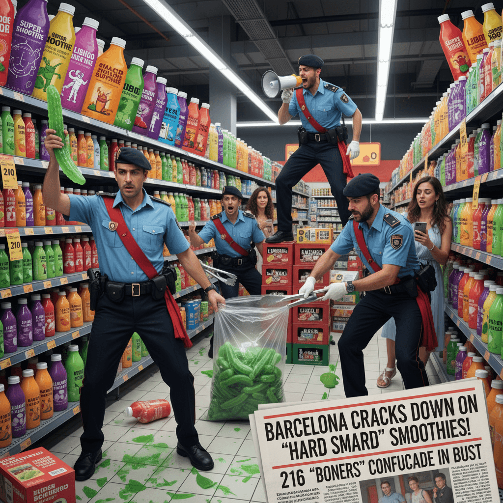 Barcelona PD raids smoothie aisle, seizes 216 boners from shelves