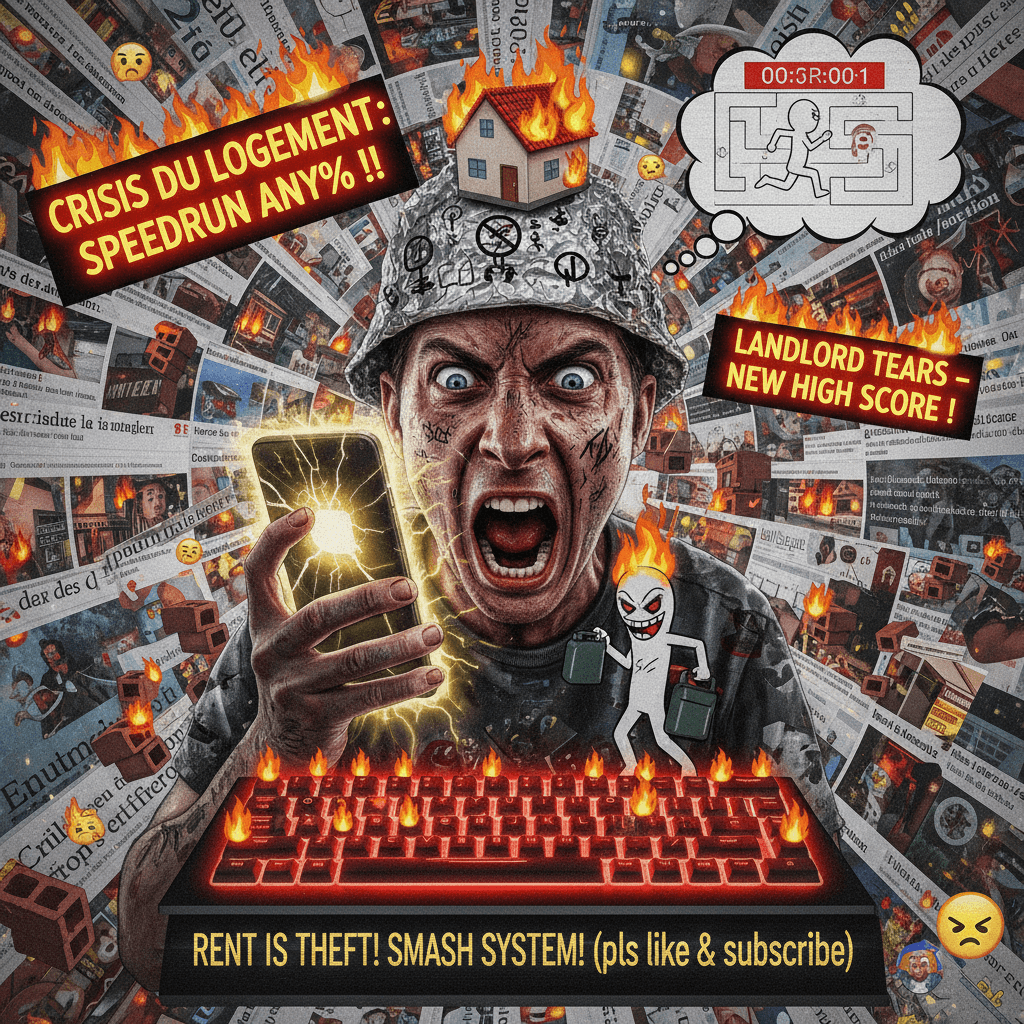 Housing crisis speedrun any% with a side of arson ideation