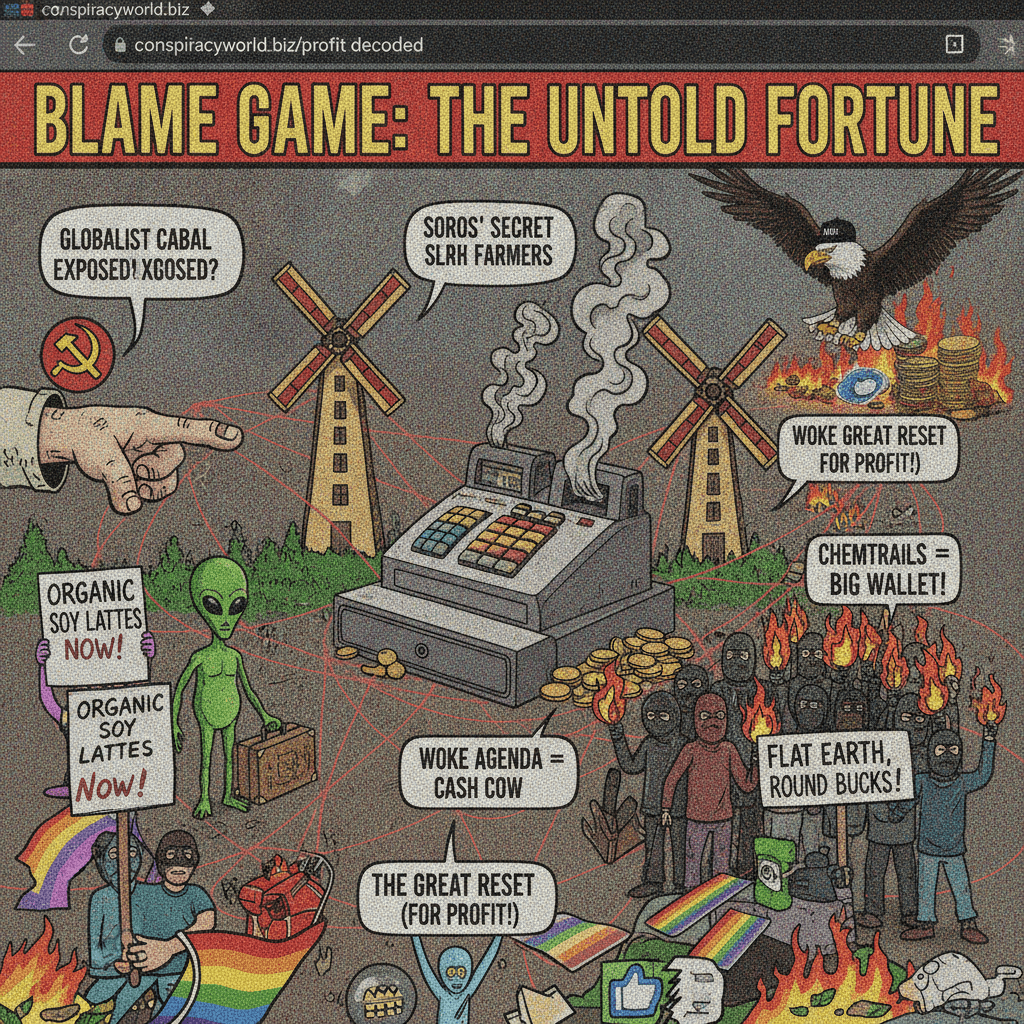 Blame game speedrun: countryside + lefties + immigrants + activists = profit