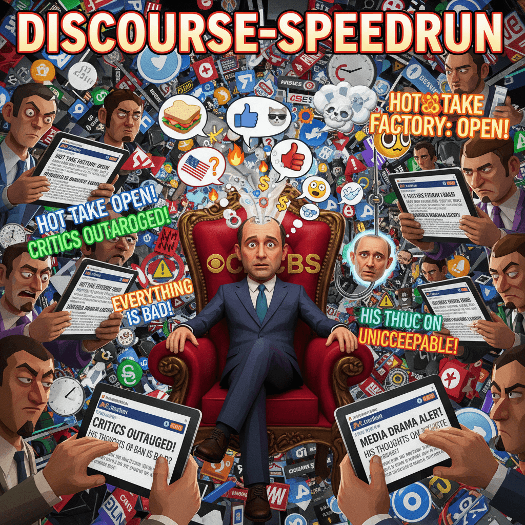 CBS appoints man, critics immediately concerned about his opinions on everything