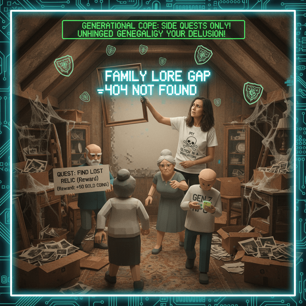 lost family history = everyone's an NPC apparently