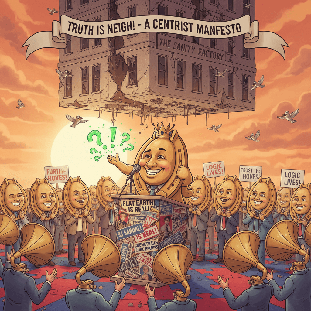 calling conspiracy grifters 'voices of reason' in one unhinged sentence