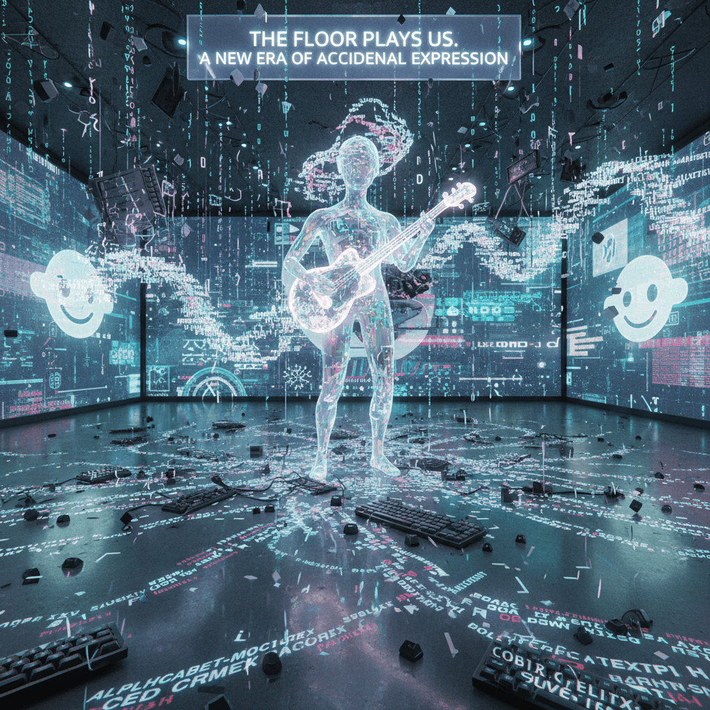 someone let their keyboard play the floor and called it art