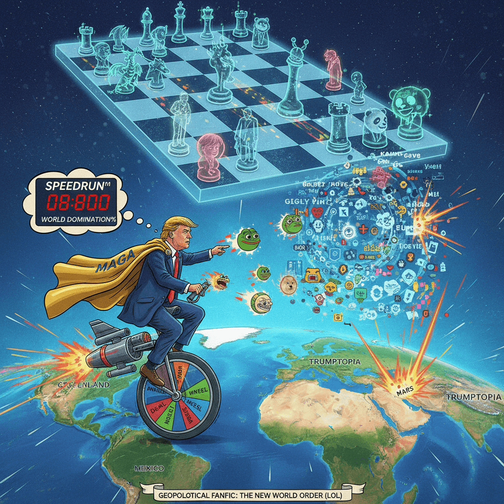 Trump's annexation speedrun using meme language as foreign policy