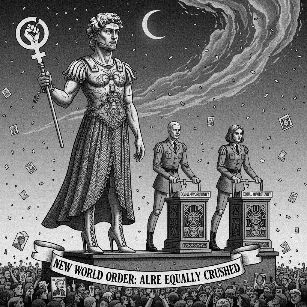 Feminism unlocked: dictatorship now with equal opportunity oppression