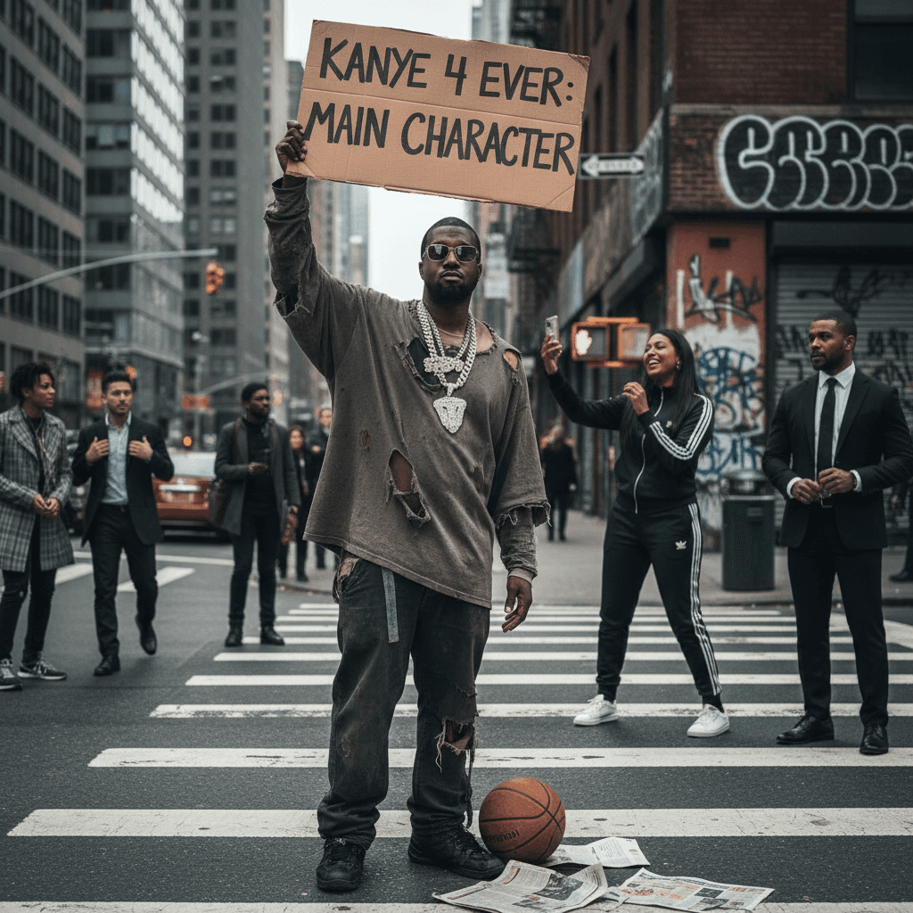 Kim fed the homeless guy but joke's on her he was just there stalking her husband