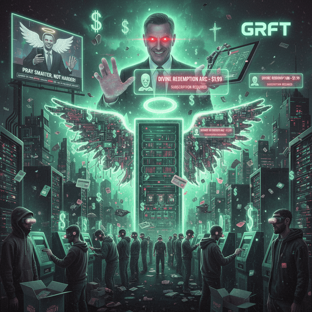 startup monetizes divinity, $1.99 per redemption arc