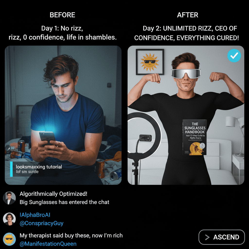 Sunglasses cure everything, apparently