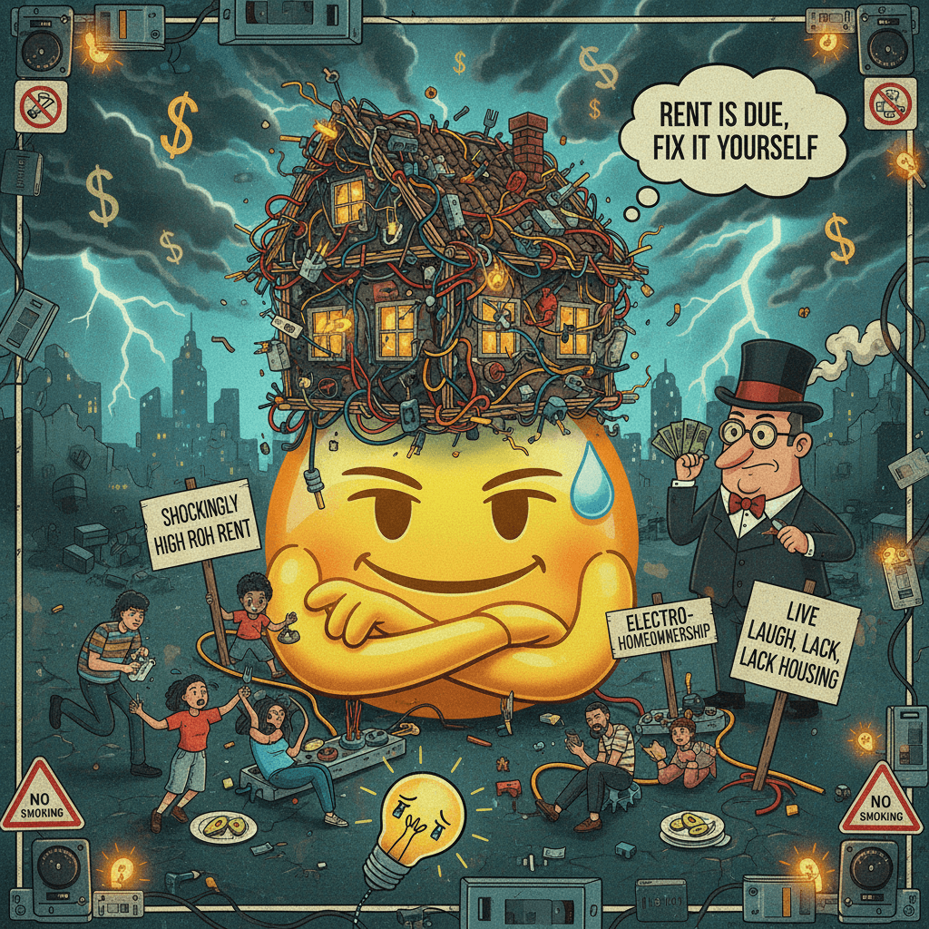 housing crisis meets electrical safety in one emoji