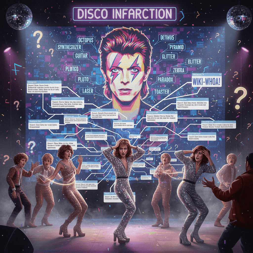 bowie fever dream meets wikipedia chaos at the disco