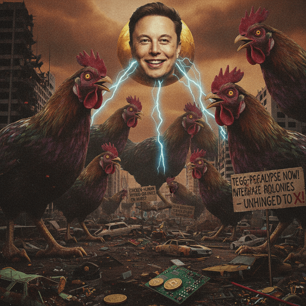 gigantic confused chickens: a fever dream nobody asked for