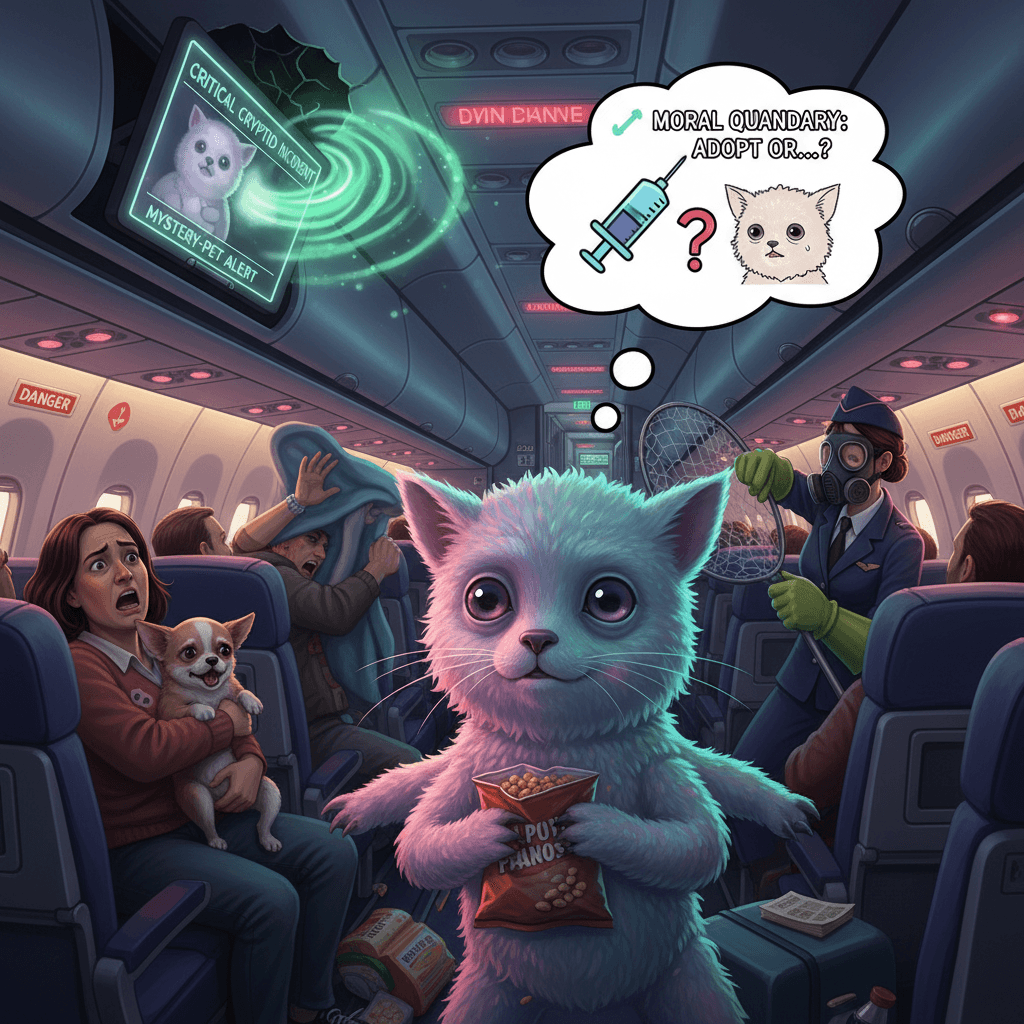 Unknown creature causes in-flight meltdown, faces potential euthanasia