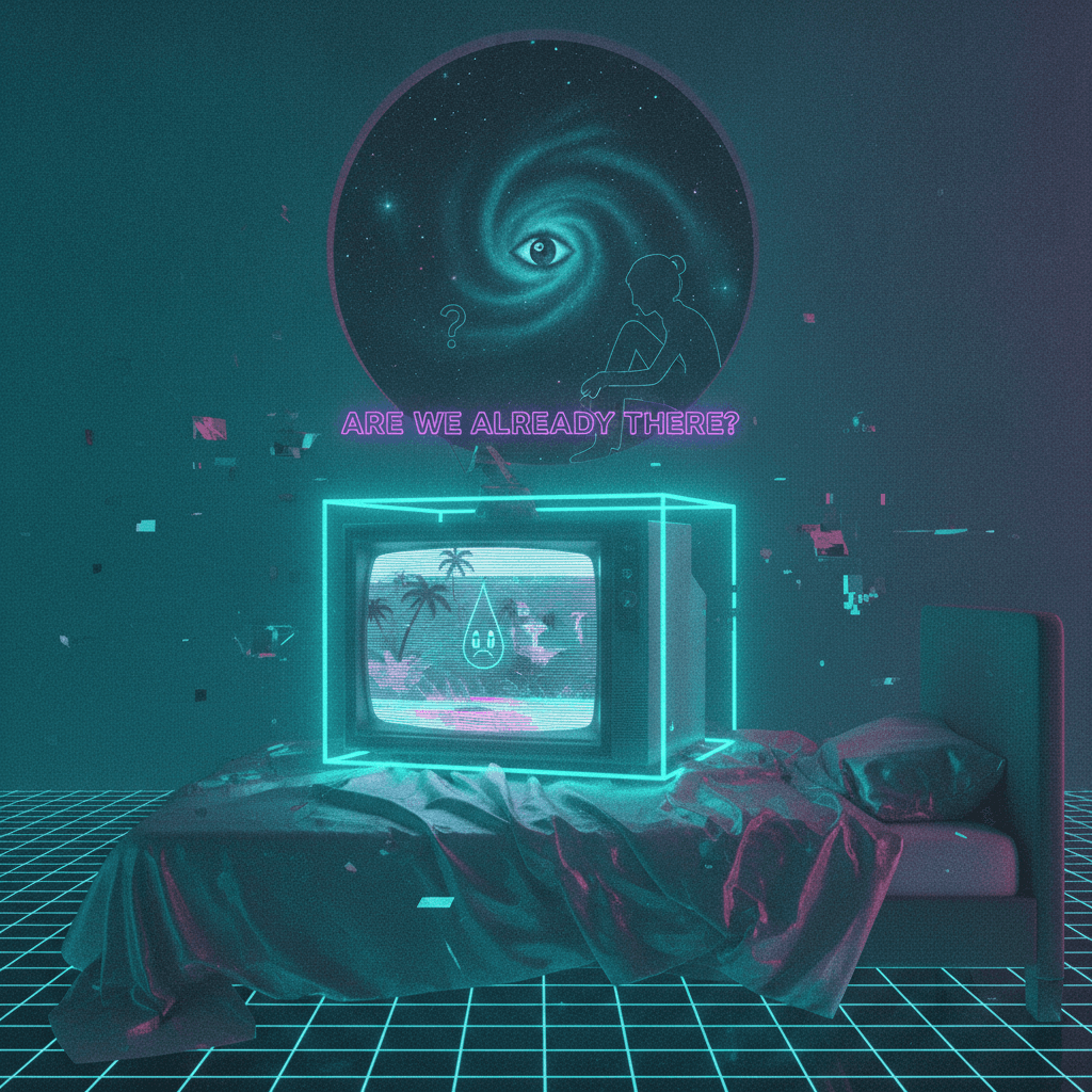 sad CRT vibes in a teal box with existential window dressing