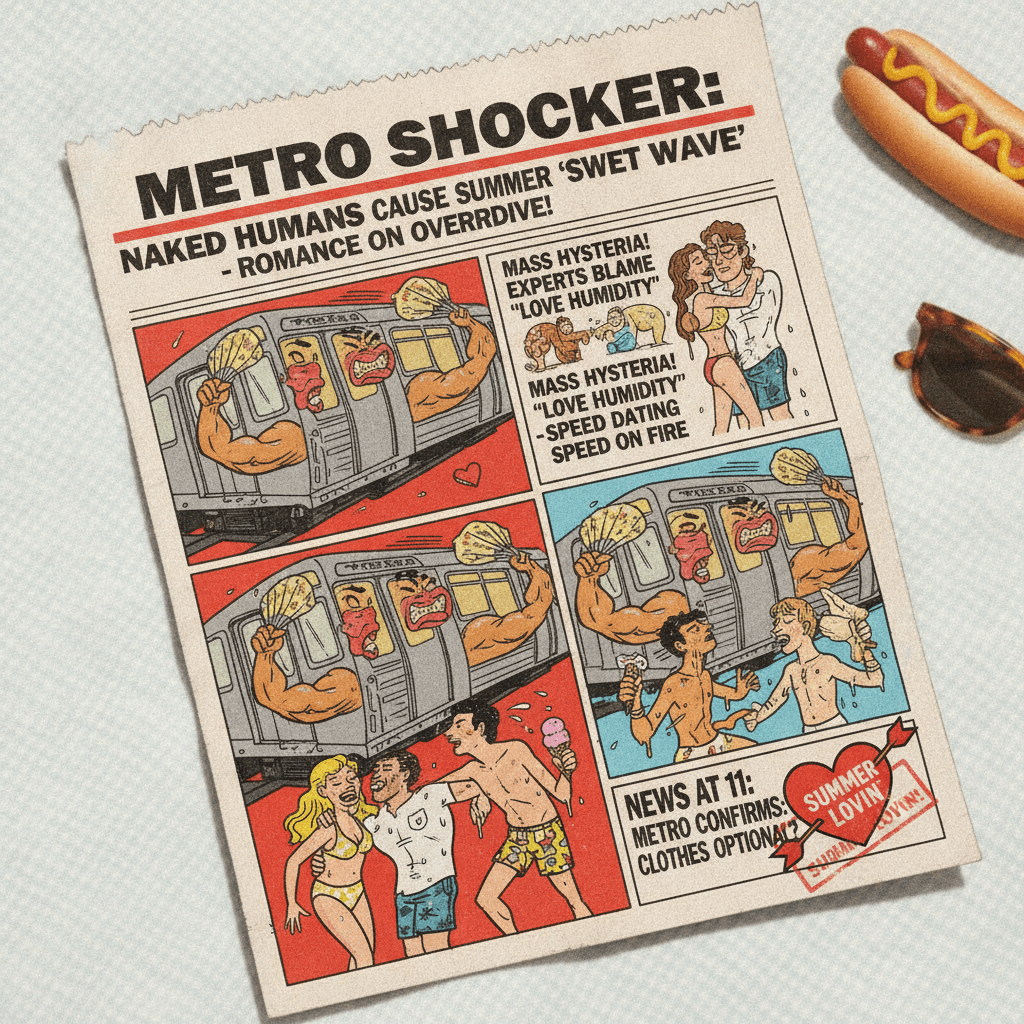 Metro discovers humans get sweaty in summer, news at 11