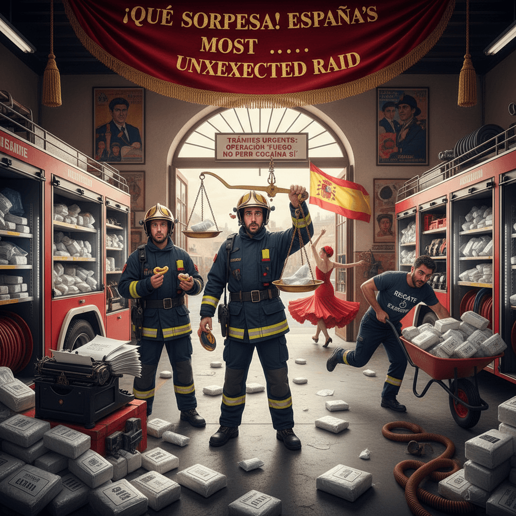 Firefighters find drugs instead of arson, Spain's most based raid