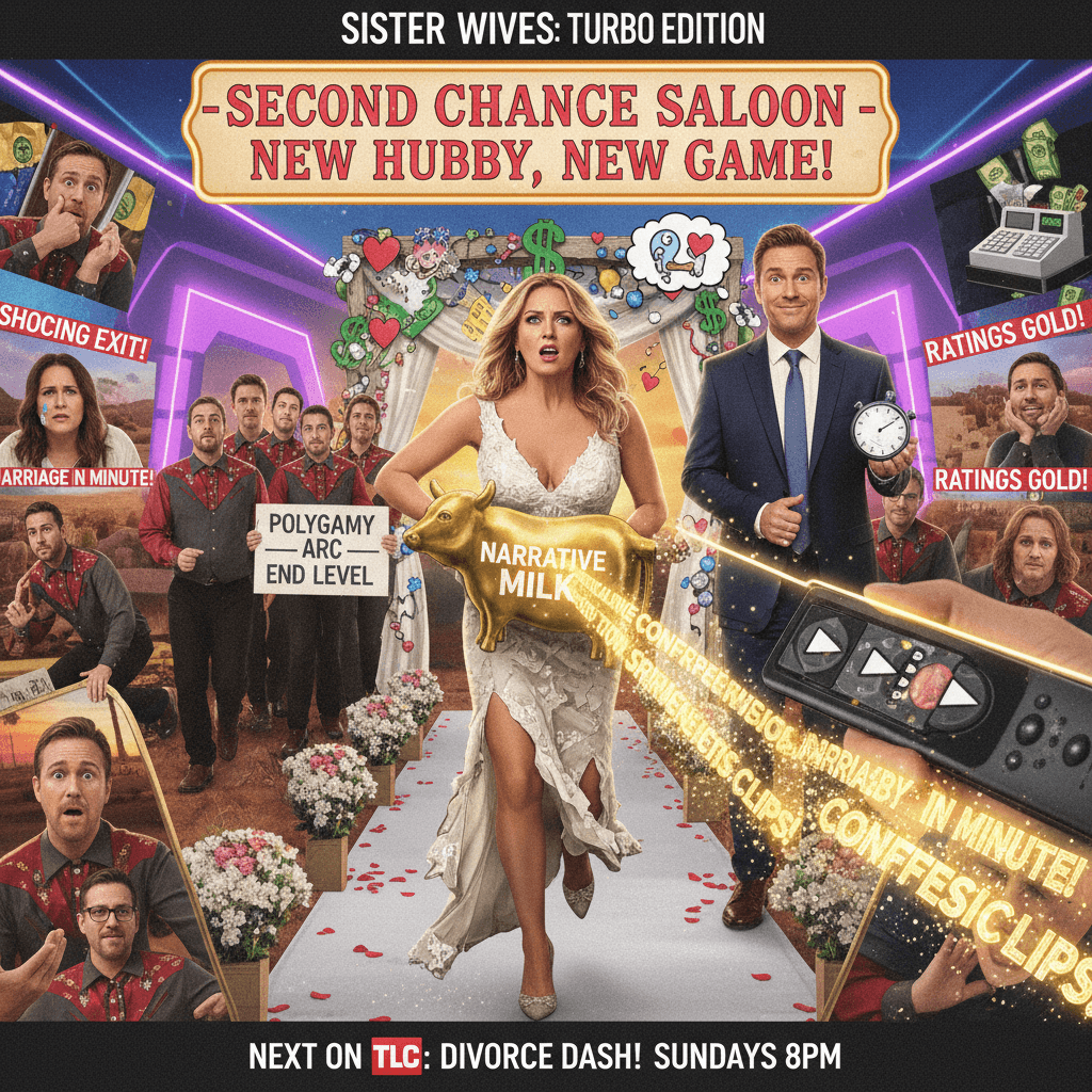 Christine left the polygamy arc, speedran a new marriage, still milking the narrative