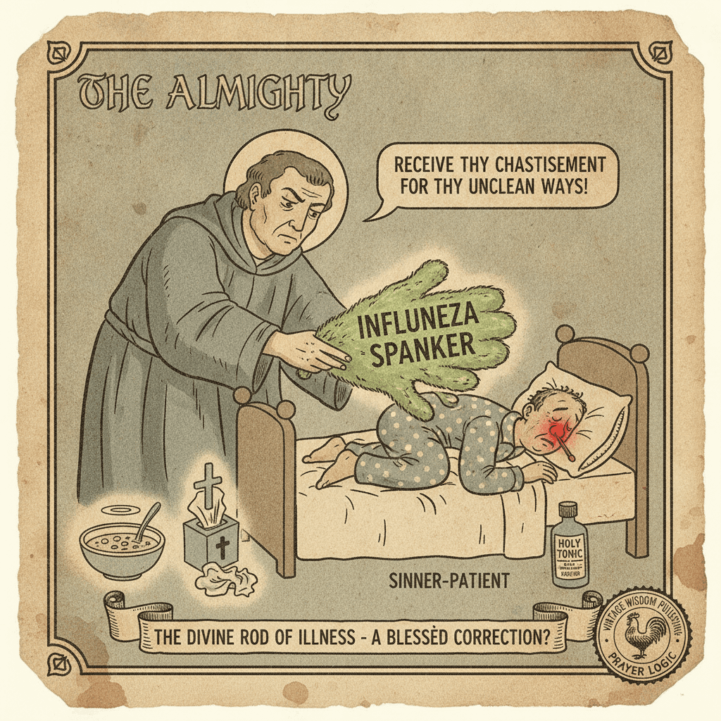 God's spanking you with flu season