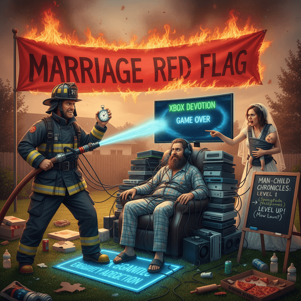 Firefighter becomes marriage counselor, teaches Xbox dad how to adult