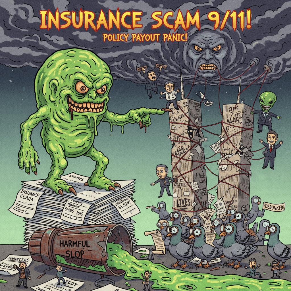Peak conspiracy slop: blaming insurance claims for 9/11