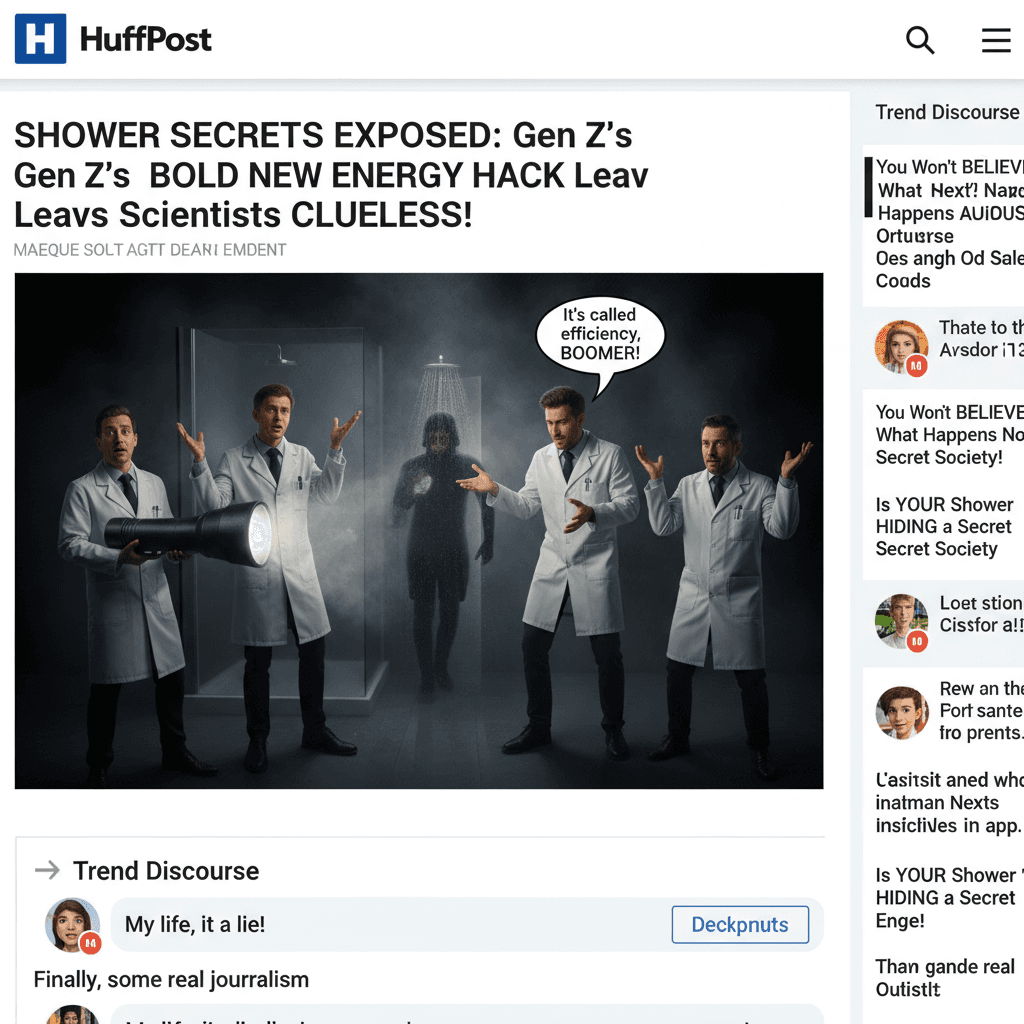 HuffPost discovers people turn off lights in showers, experts baffled