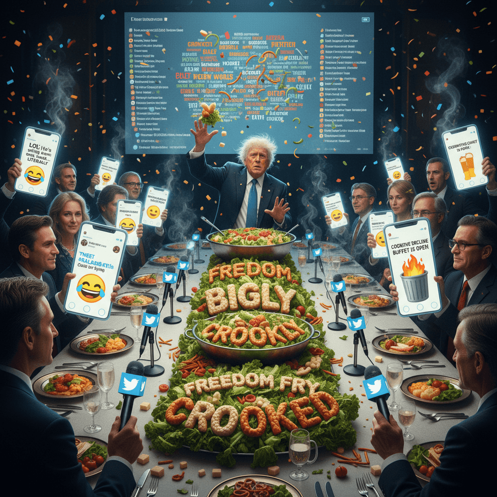 live-tweeting the presidential word salad buffet