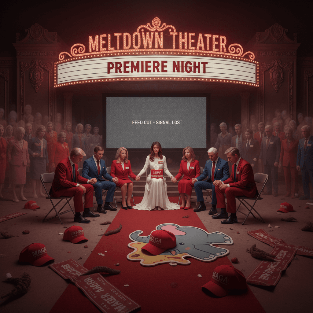 melania premiere becomes support group when half of maga doesn't show up