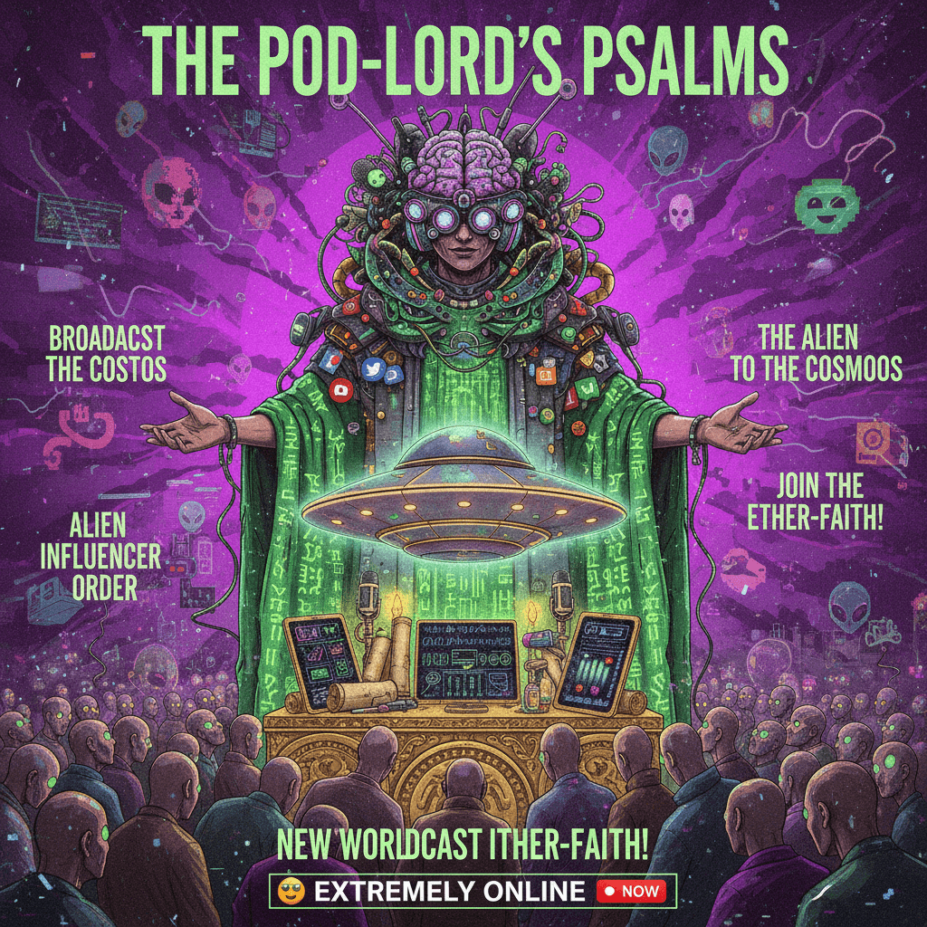 When your podcast guest appearance becomes a government-endorsed alien-approved religion