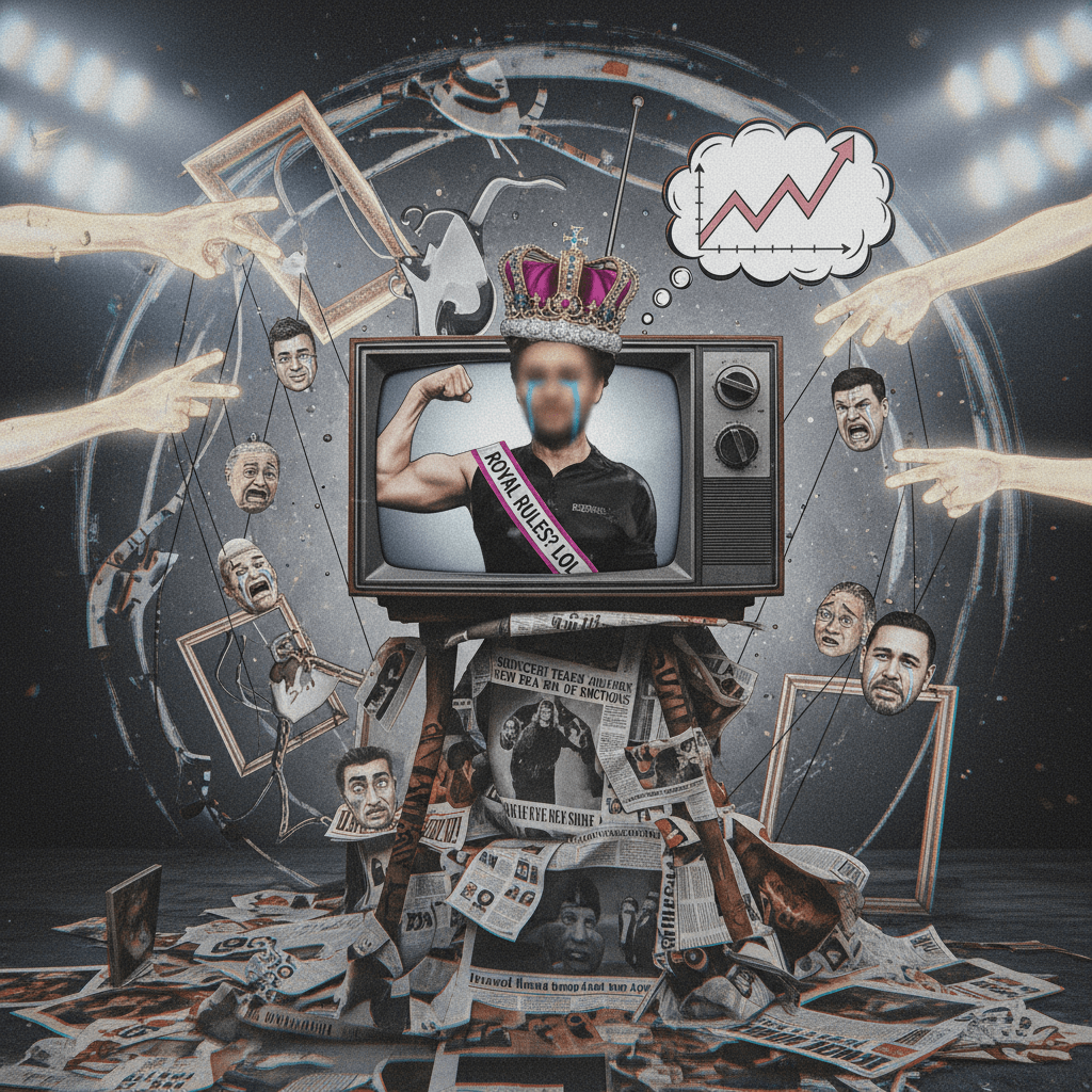 Crying on TV while flexing royal protocol violations is peak 2024 content