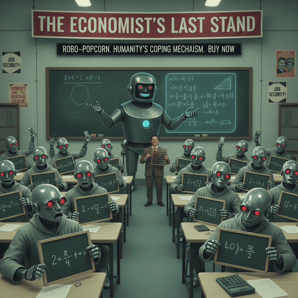 Economist copium: humans still needed to teach robots math