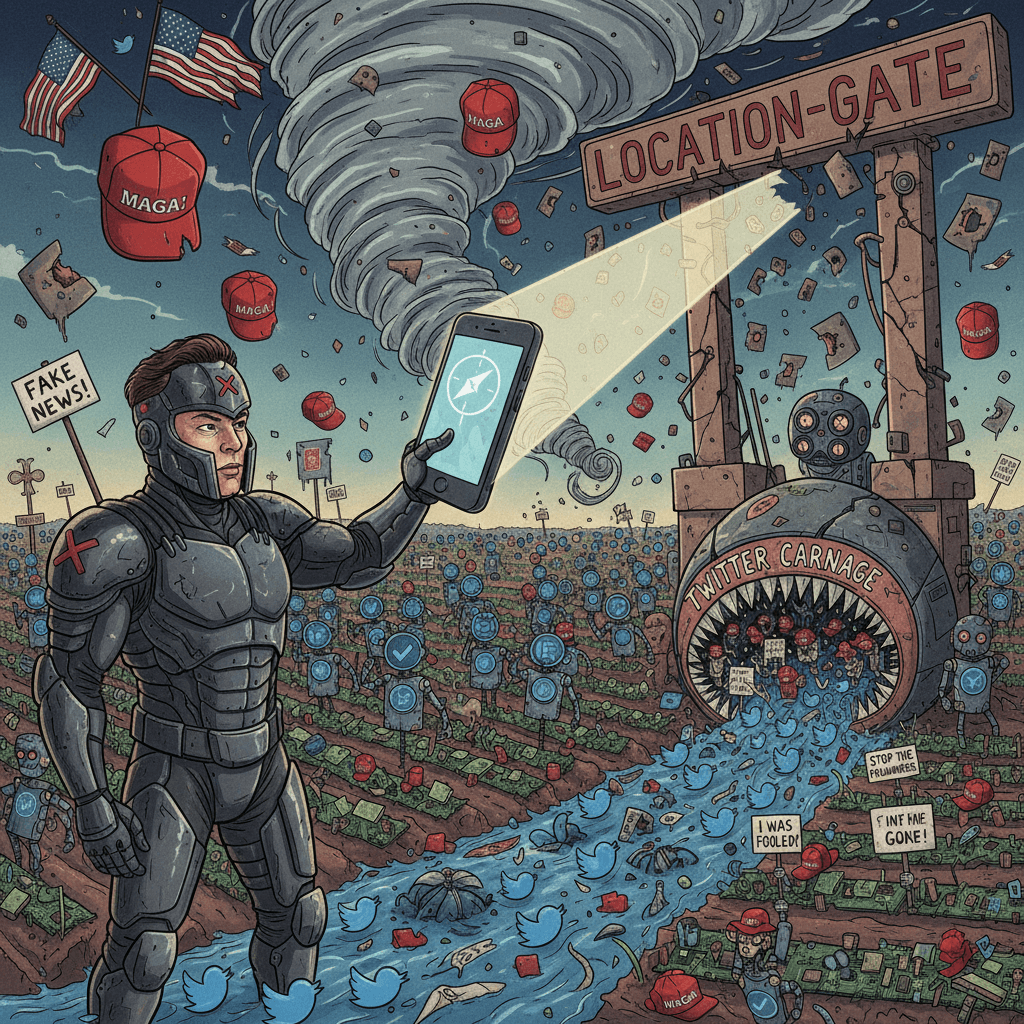 Elon's location feature exposed bot farms, chaos ensued