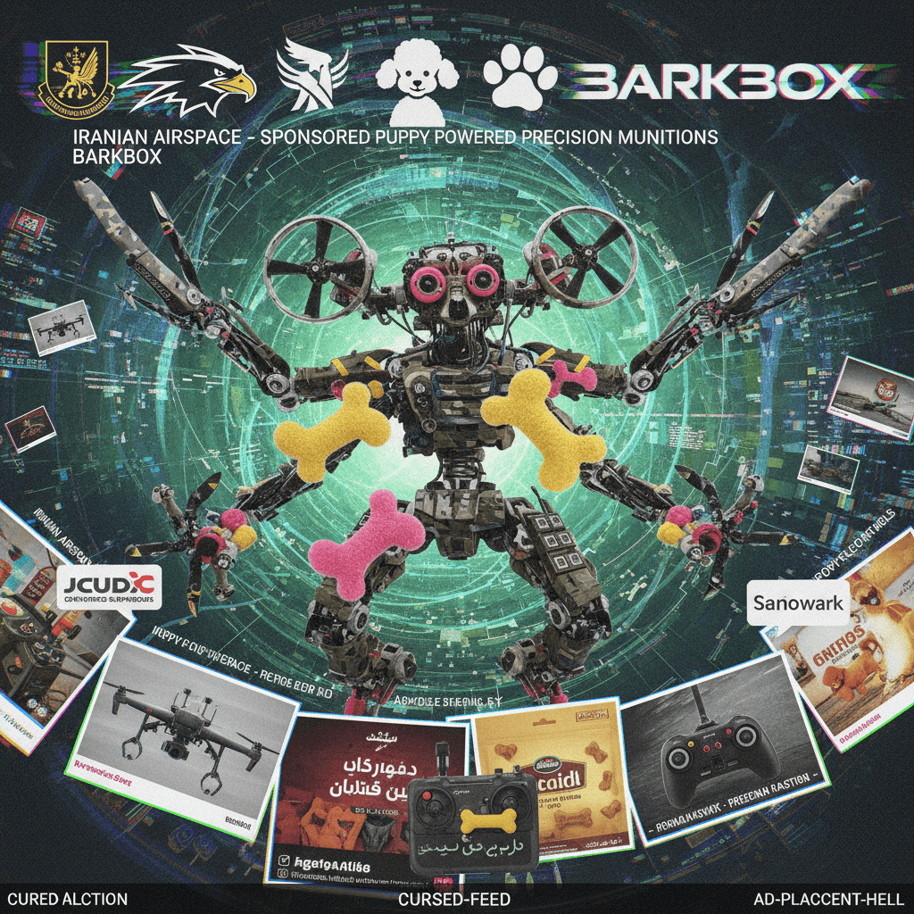 Iran's drones meet dog toys: the algorithm's fever dream