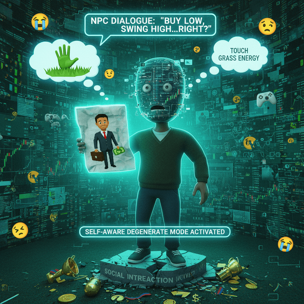 broke the social interaction speedrun by confusing Tiger Woods with stocks