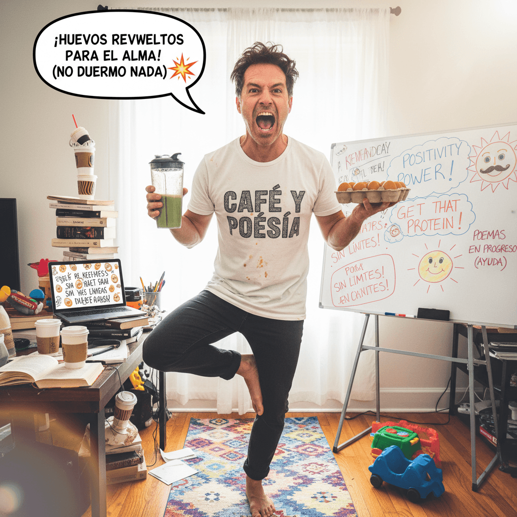 Tired author drops unhinged poem, randomly yells about eggs