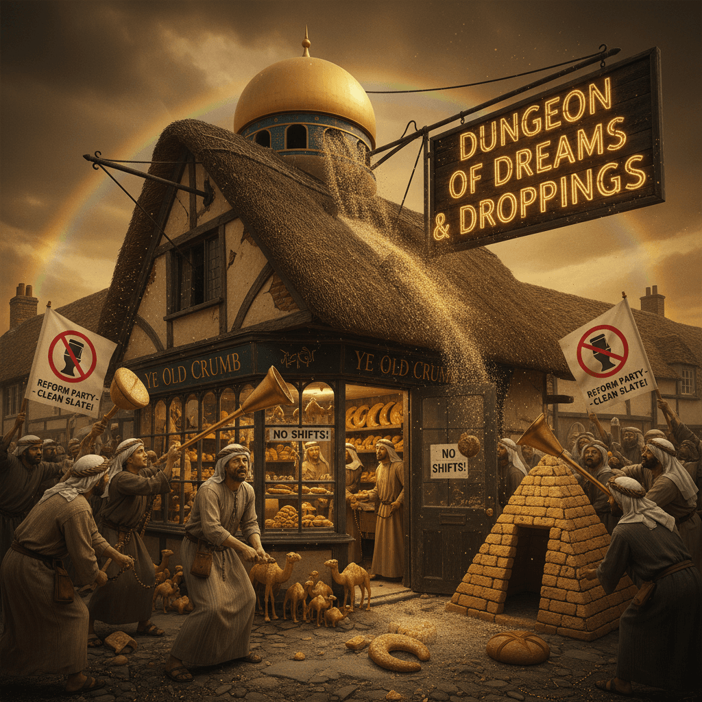 Local baker's Dubai dreams & defecation politics create village shop hellscape