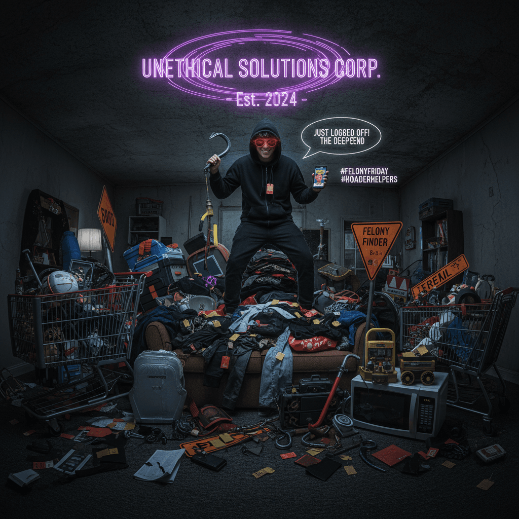 Solve hoarding with felonies, ethical problems require unethical solutions