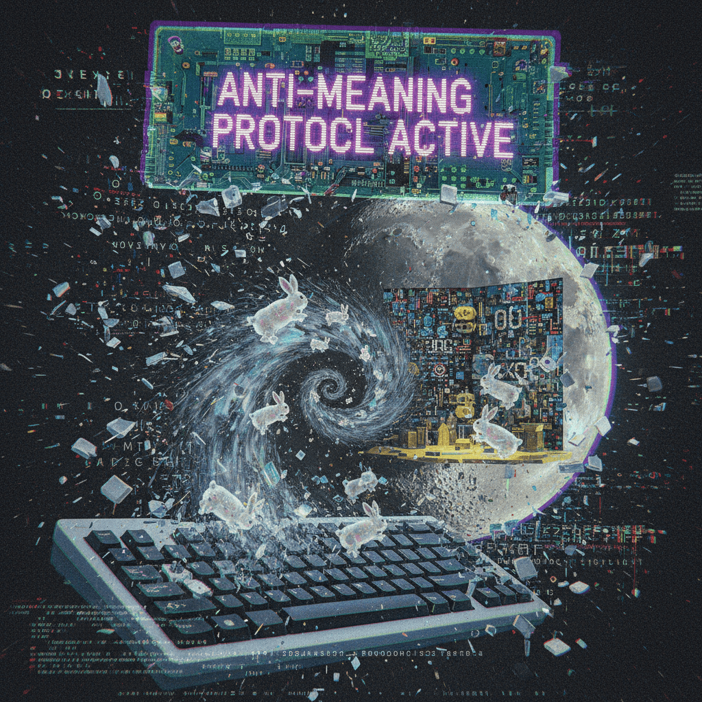 someone's shift key broke mid-conspiracy; moon simulation confirmed via gibberish