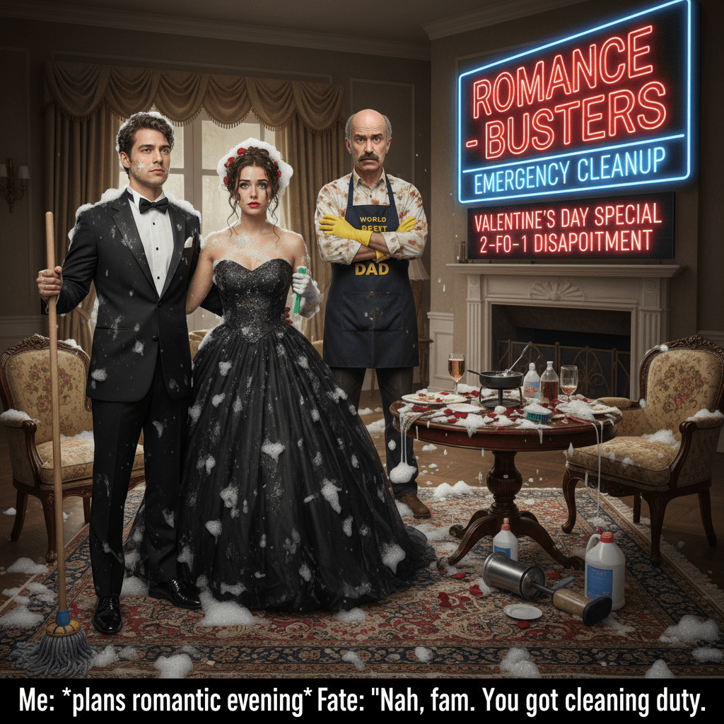 When your romantic evening becomes a cleaning service