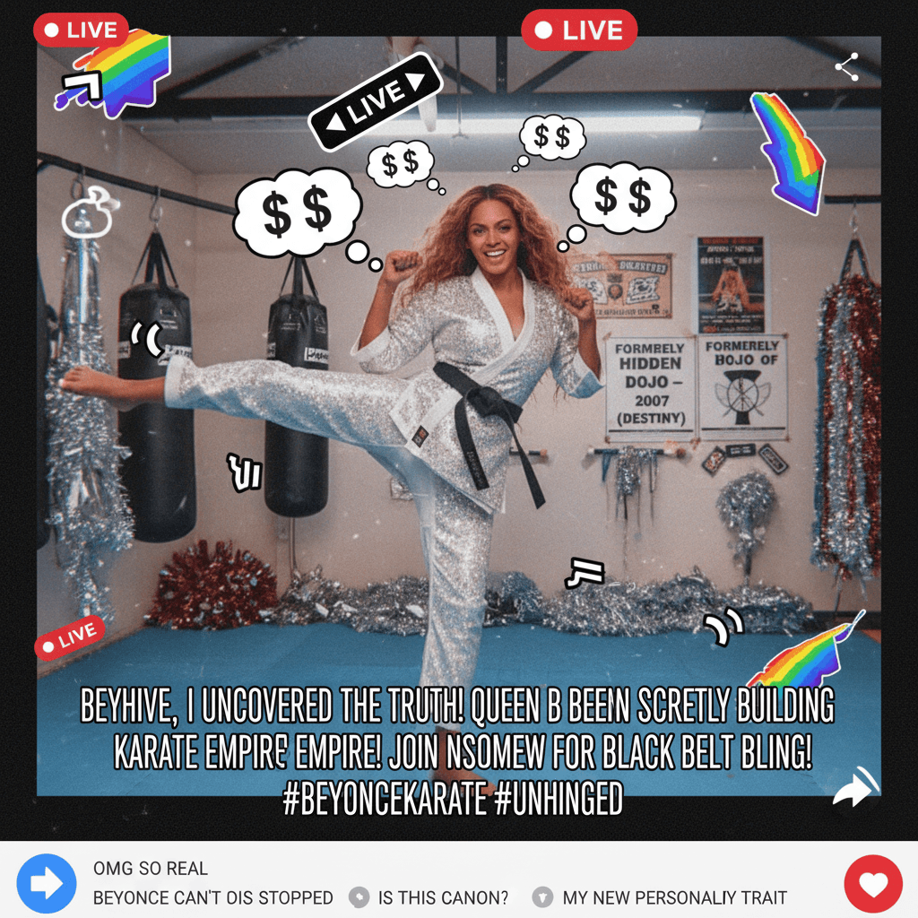 Beyoncé's secret karate sponsorship empire, probably