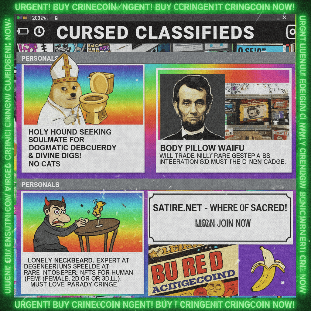 personals section of an alternate timeline where nothing is sacred